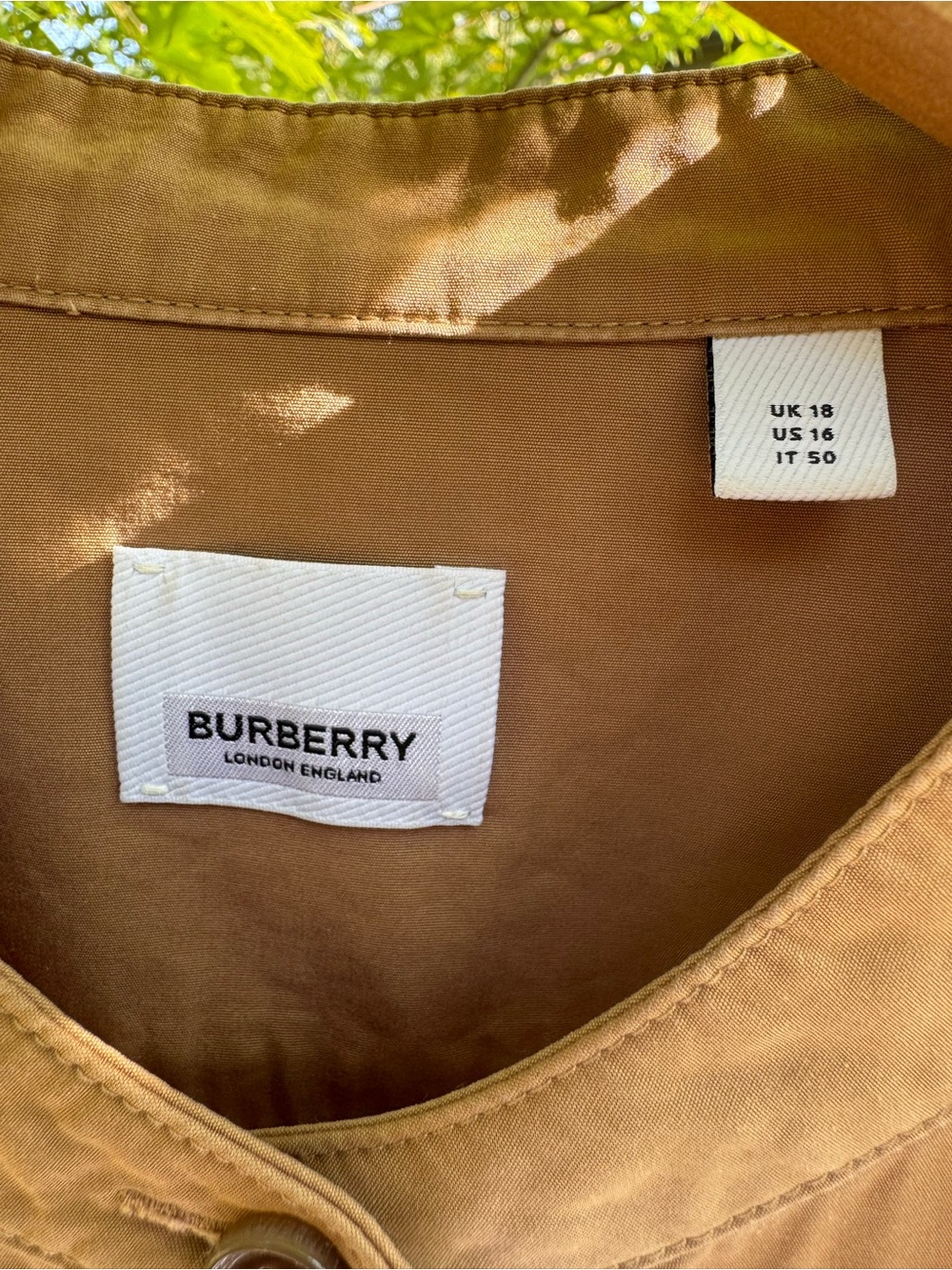 Burberry Prorsum Label Camel Shirt Dress IT 50/ UK 18 / US 16 - Picture 15 of 16